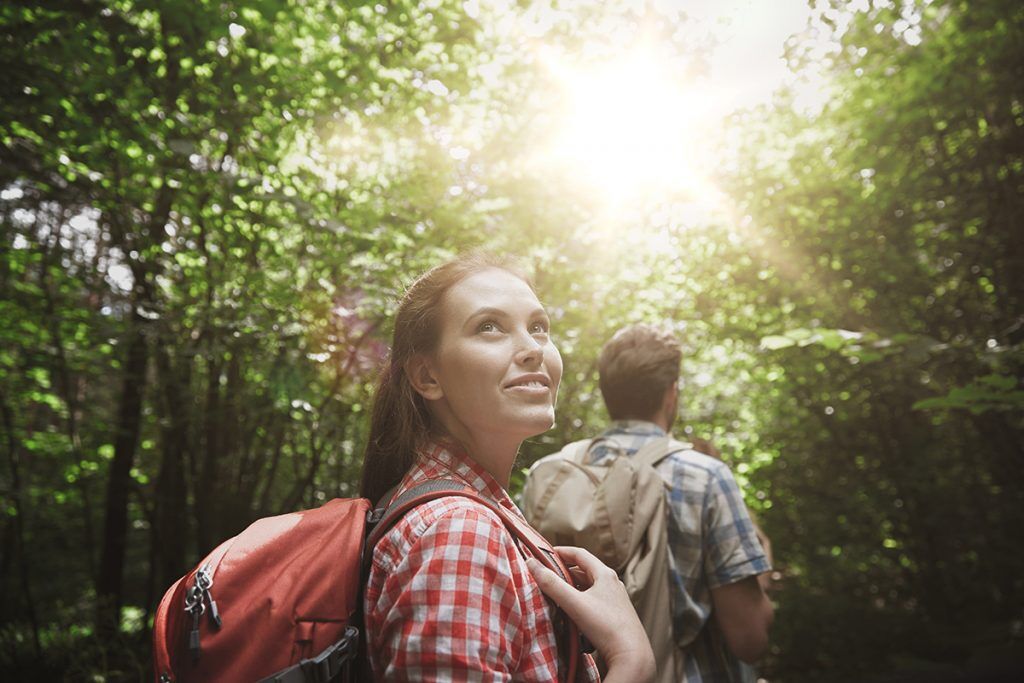 Someone spending time in nature